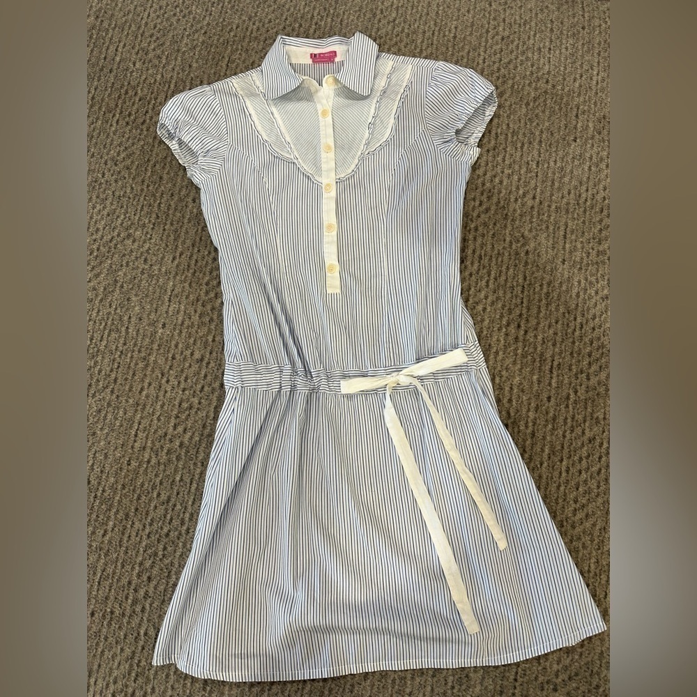 BCBGirls blue/white striped dress